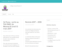 Tablet Screenshot of lyceecollegepomare.com